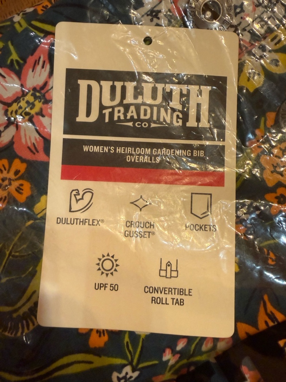 NWT Duluth Trading Midnight Green  Monarchs Heirloom Gardening Bib Overalls XL - Picture 7 of 7